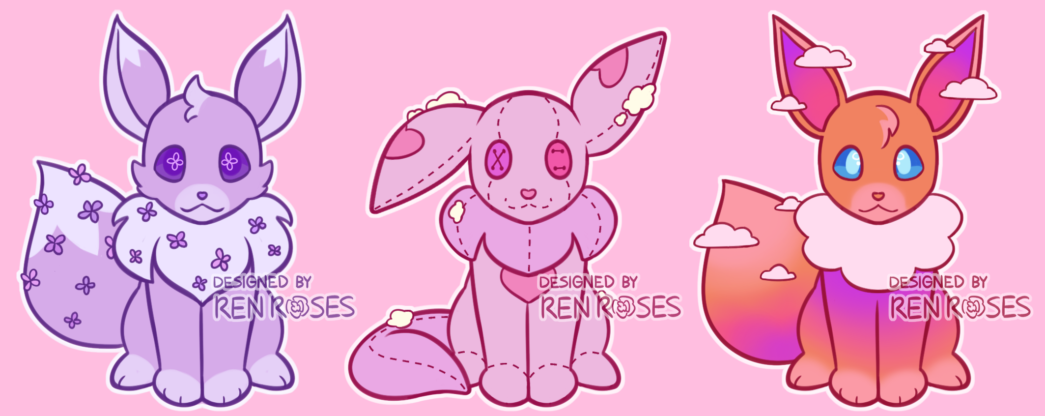 £5 Sunset Cloud Eevee Adopt On Toyhouse 3339